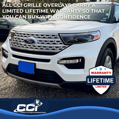 Coast to Coast Ford Explorer 20-24 Base/XLT Grille Overlay, Chrome (IWCGI505)