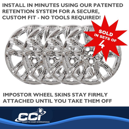 Coast to Coast IMPostor Wheel Skins 18", Chrome, Set of 4 – Fits 2020-24 Ford Explorer (IMP468X)