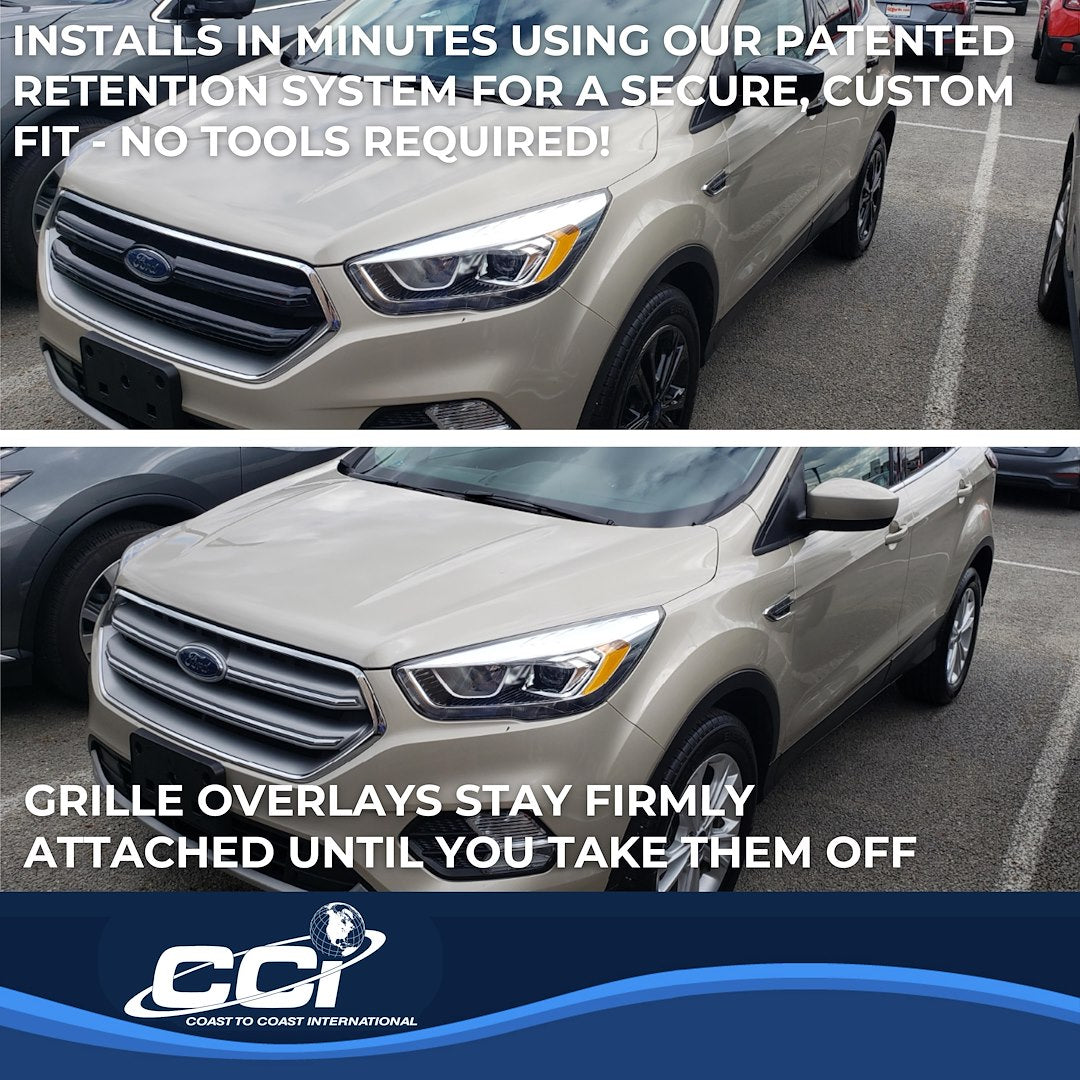 Coast to Coast Ford Escape 17-19 S/SE Grille Overlay, Chrome (IWCGI148)