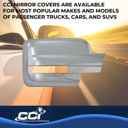 Coast to Coast Toyota Tacoma 12-15 (Full w/o Turn Signal) Mirror Covers, Chrome (CCIMC67421)