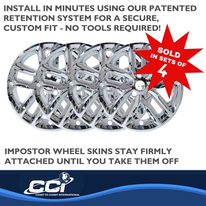 Coast to Coast IMPostor Wheel Skins 20", Chrome, Set of 4 – Fits 2021-26 Dodge Durango GT (IMP484X)