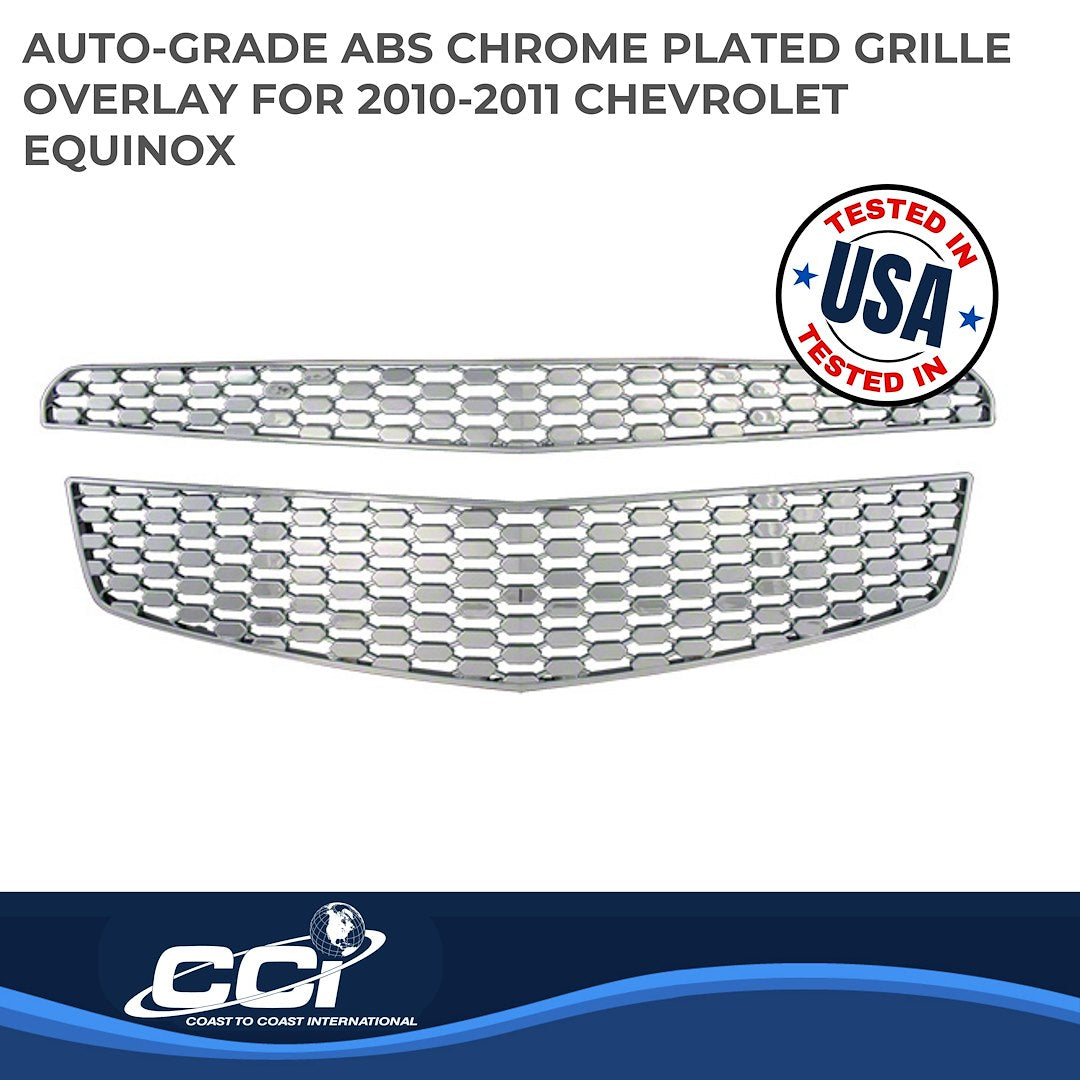 Coast to Coast Chevrolet Equinox 10-11 LS/LT/LTZ Grille Overlay, Chrome (IWCGI82)