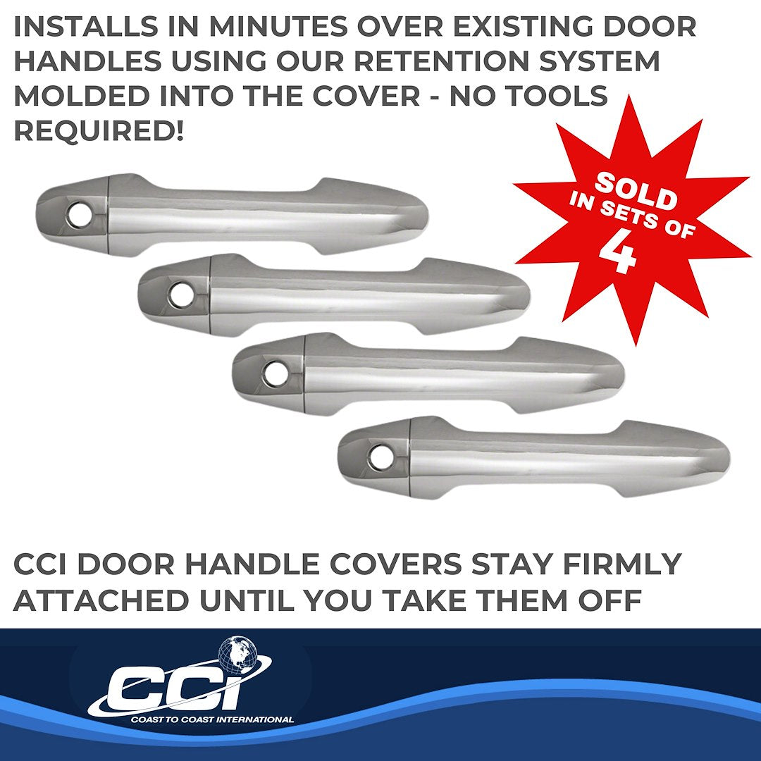 Coast to Coast Toyota Tacoma 20-23 Door Handle Covers, Chrome (CCIDH68577B)