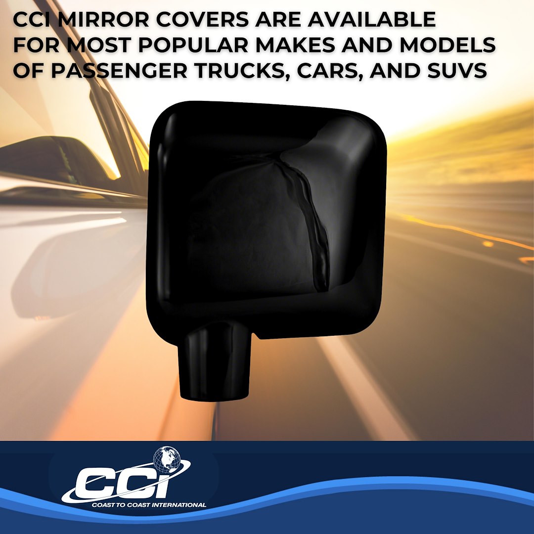 Coast to Coast Jeep Wrangler JK 07-18 (Full w/o Turn Signal) Mirror Covers, Gloss Black (CCIMC67401BK)