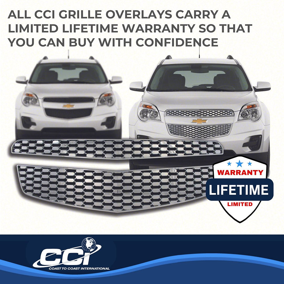 Coast to Coast Chevrolet Equinox 10-11 LS/LT/LTZ Grille Overlay, Chrome (IWCGI82)