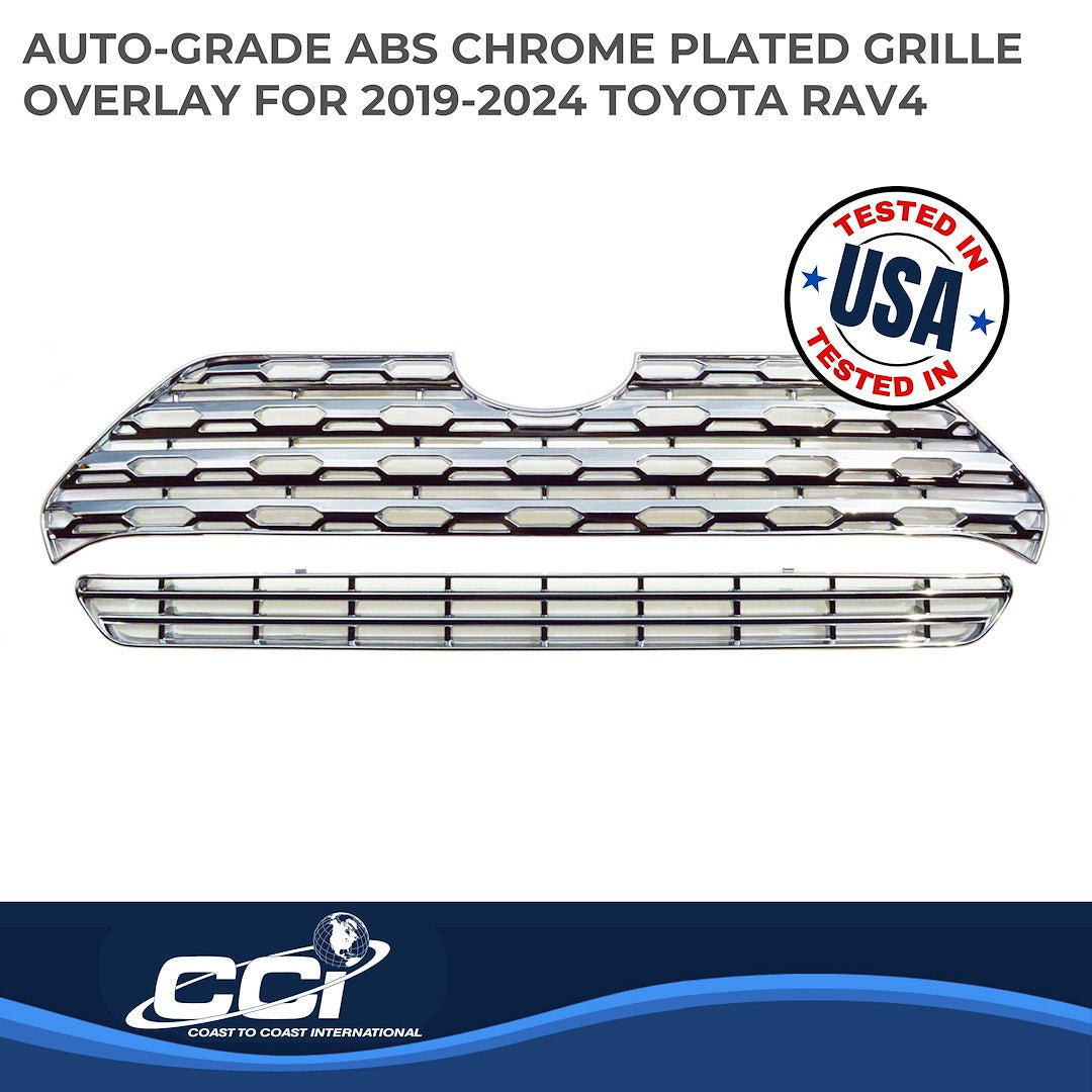 Coast to Coast Toyota RAV4 19-25 Grille Overlay, Chrome (IWCGI500)