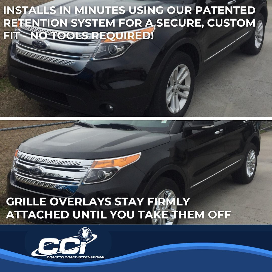 Coast to Coast Ford Explorer 11-15 Base/Limited/XLT Grille Overlay, Chrome (IWCGI91)
