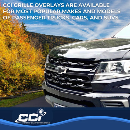Coast to Coast Chevrolet Colorado 21-22 LT/WT Grille Overlay, Chrome (GI181)