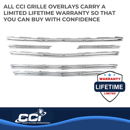 Coast to Coast Chevrolet Traverse LS/LT Grille Overlay, Chrome – Fits 2013-17 (IWCGI117)