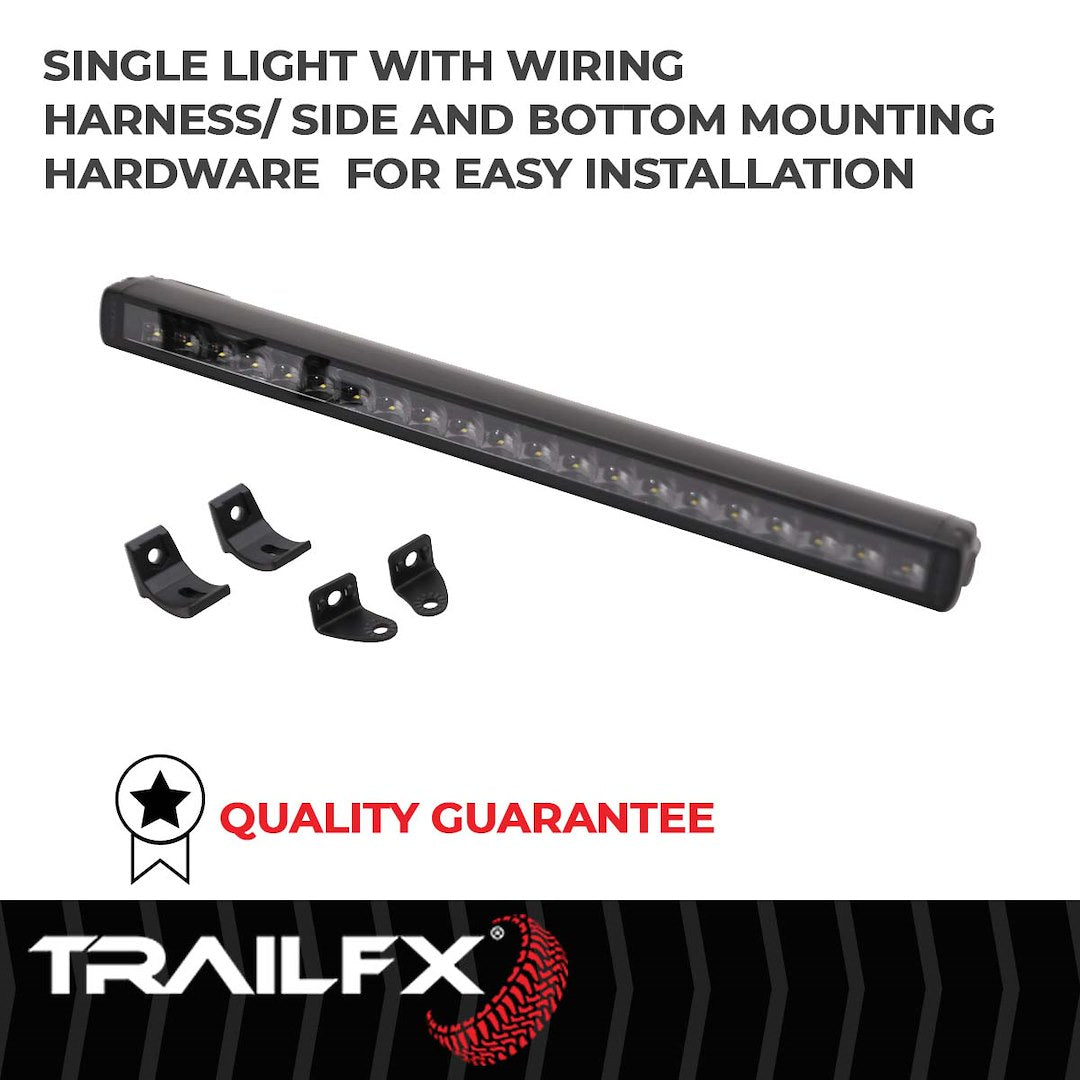TrailFX 30" LED Light Bar 165W Combo Beam 13860 Lumens Black Housing with Wiring and Mounting Brackets