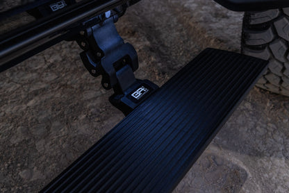 Body Armor E-Power Board Steps - Matte Black Textured Finish, Heavy-Duty Aluminum, LED Lit - Fits 2021–2024 Ford Bronco 2-Door