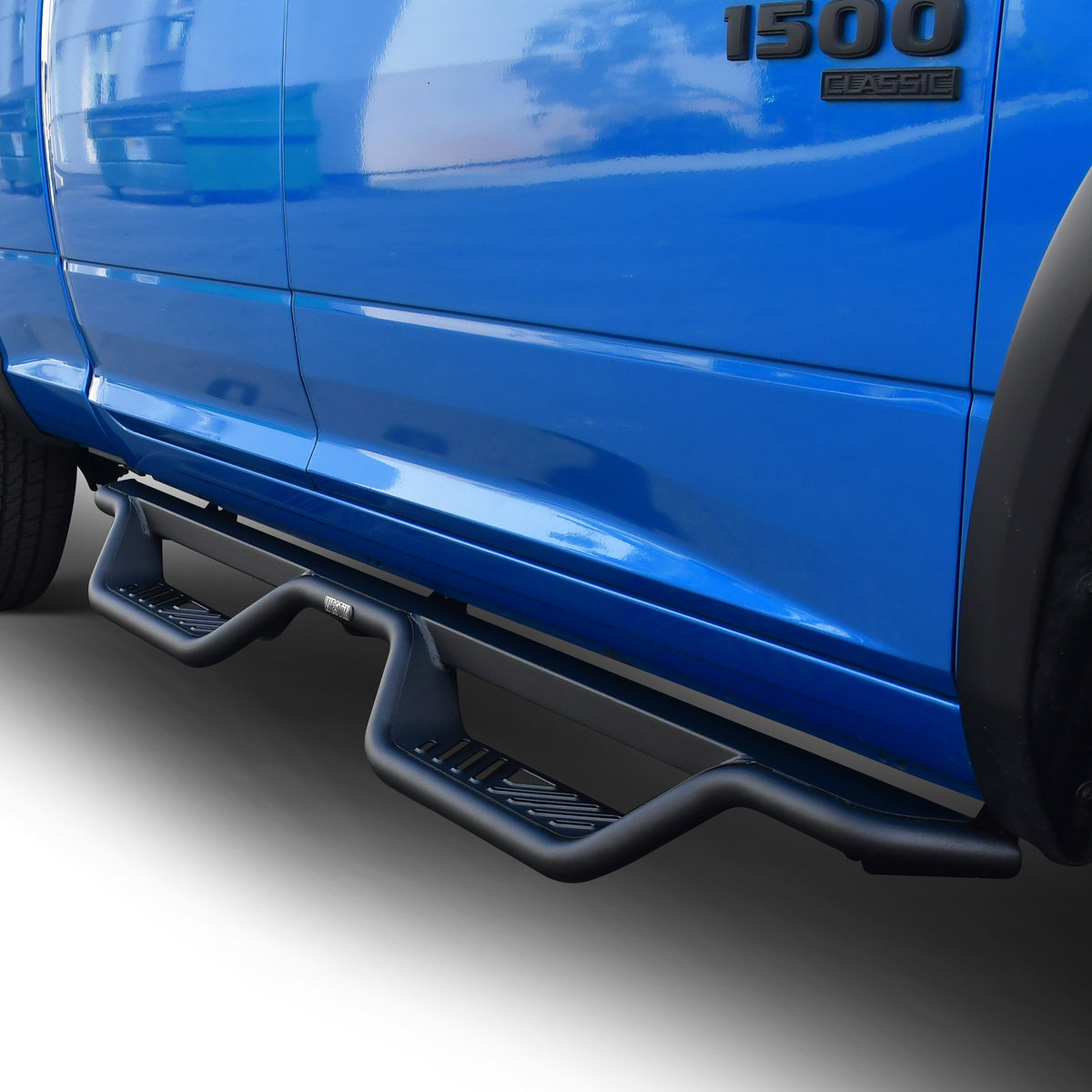 Westin Outlaw Drop Nerf Step Bars Textured Black – Fits 2009-24 Ram 1500 Quad Cab