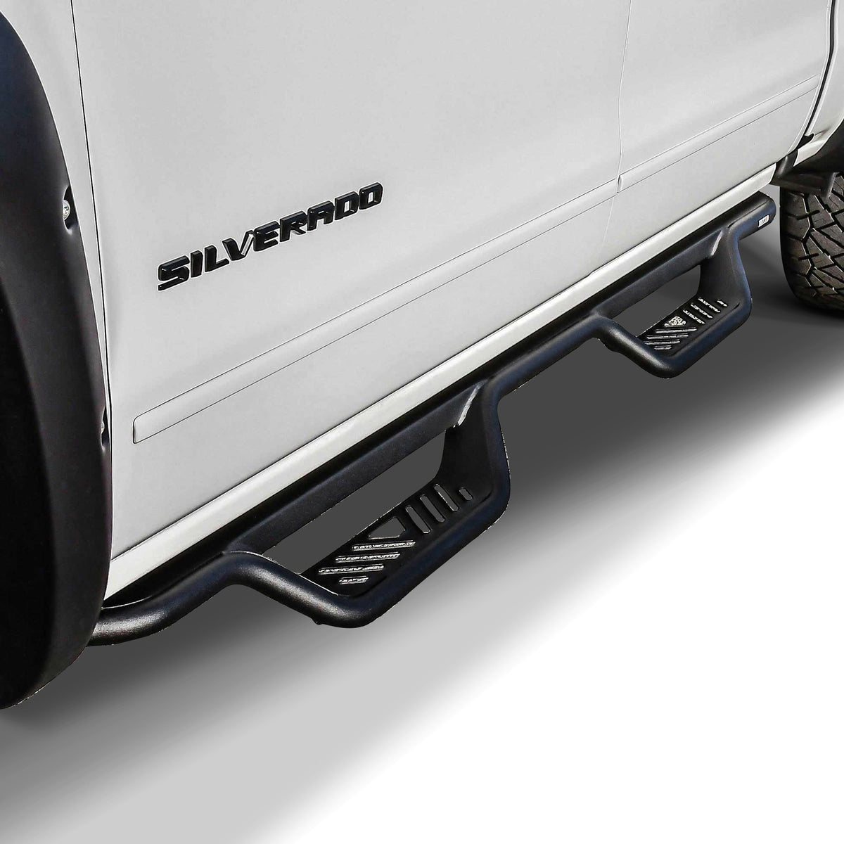 Westin Outlaw Drop Nerf Step Bars Textured Black – Fits 2014-18 Silverado/Sierra 1500 Crew Cab & More