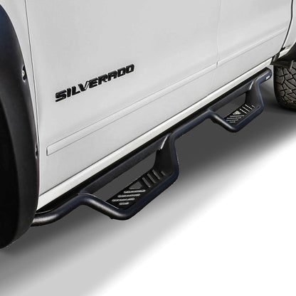 Westin Outlaw Drop Nerf Step Bars Textured Black – Fits 2014-18 Silverado/Sierra 1500 Crew Cab & More