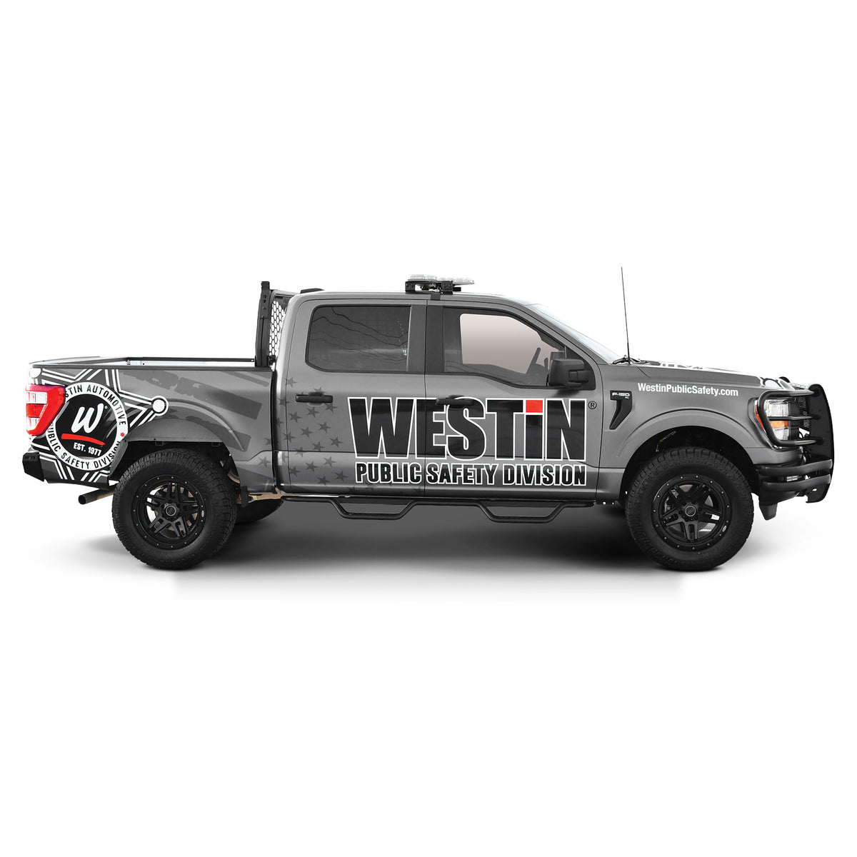 Westin Outlaw Drop Nerf Step Bars Textured Black – Fits 2015-26 F-150 Crew Cab & More