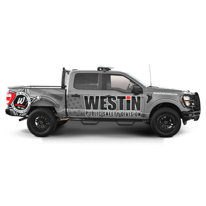 Westin Outlaw Drop Nerf Step Bars Textured Black – Fits 2015-26 F-150 Crew Cab & More