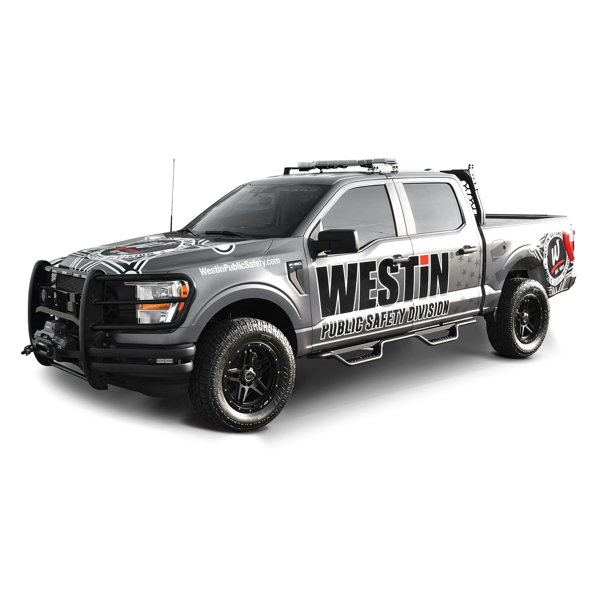 Westin Outlaw Drop Nerf Step Bars Textured Black – Fits 2015-26 F-150 Crew Cab & More