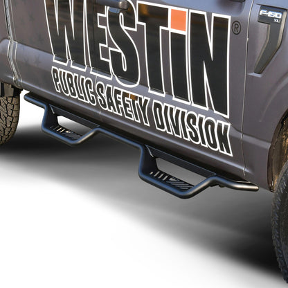Westin Outlaw Drop Nerf Step Bars Textured Black – Fits 2015-26 F-150 Crew Cab & More