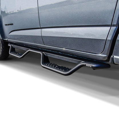 Westin Outlaw Drop Nerf Step Bars Textured Black – Fits 2015-26 Colorado/Canyon Crew Cab