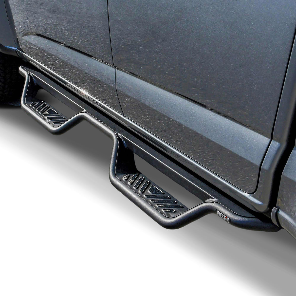Westin Outlaw Drop Nerf Step Bars Textured Black – Fits 2015-26 Colorado/Canyon Crew Cab