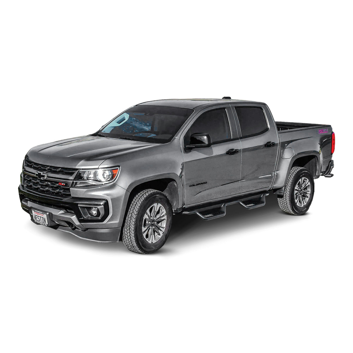 Westin Outlaw Drop Nerf Step Bars Textured Black – Fits 2015-26 Colorado/Canyon Crew Cab