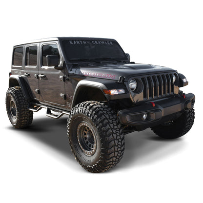 Westin Outlaw Drop Nerf Step Bars Textured Black – Fits 2018-26 Wrangler 4 Door
