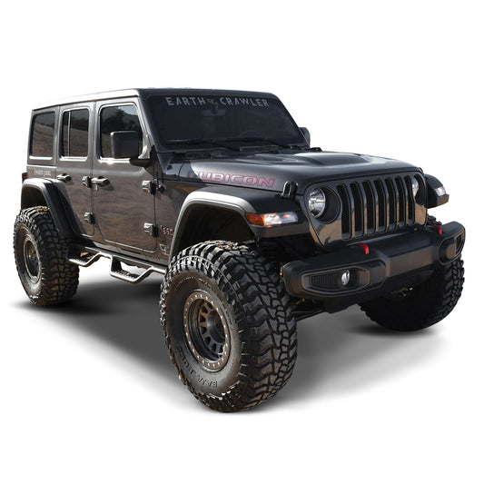 Westin Outlaw Drop Nerf Step Bars Textured Black – Fits 2018-26 Wrangler 4 Door