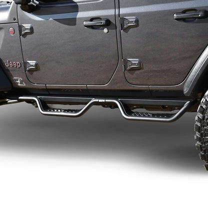 Westin Outlaw Drop Nerf Step Bars Textured Black – Fits 2018-26 Wrangler 4 Door