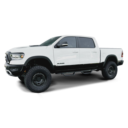 Westin Outlaw Drop Nerf Step Bars Textured Black – Fits 2019-27 Ram 1500 Crew Cab