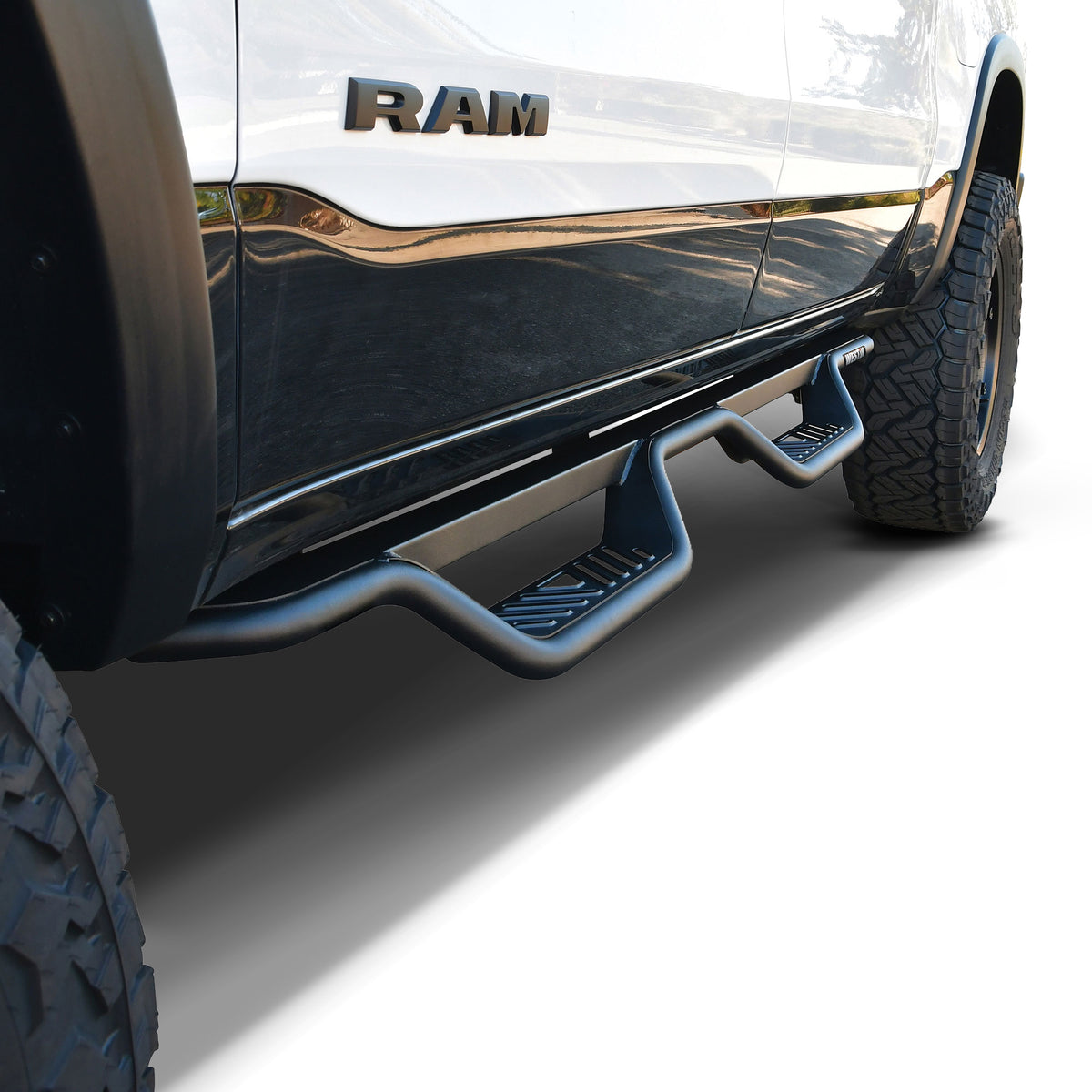 Westin Outlaw Drop Nerf Step Bars Textured Black – Fits 2019-27 Ram 1500 Crew Cab - image 2
