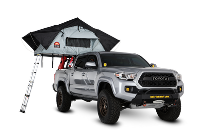 Body Armor Sky Ridge Pike 2 Rooftop Tent - Sleeps 3 Adults, Waterproof Polyester/Cotton Canvas - Includes Ladder & Mattress