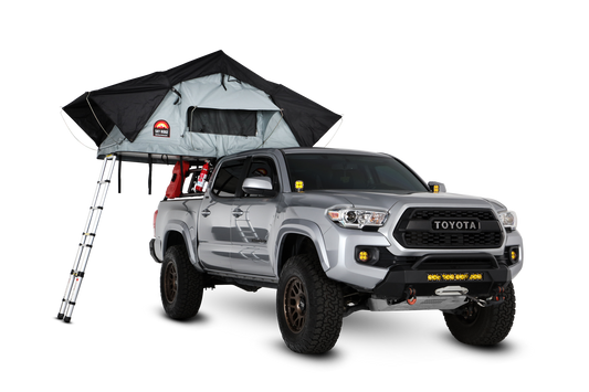 Body Armor Sky Ridge Pike 2 Rooftop Tent - Sleeps 3 Adults, Waterproof Polyester/Cotton Canvas - Includes Ladder & Mattress
