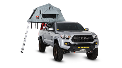 Body Armor Sky Ridge Pike 2 Rooftop Tent - Sleeps 3 Adults, Waterproof Polyester/Cotton Canvas - Includes Ladder & Mattress