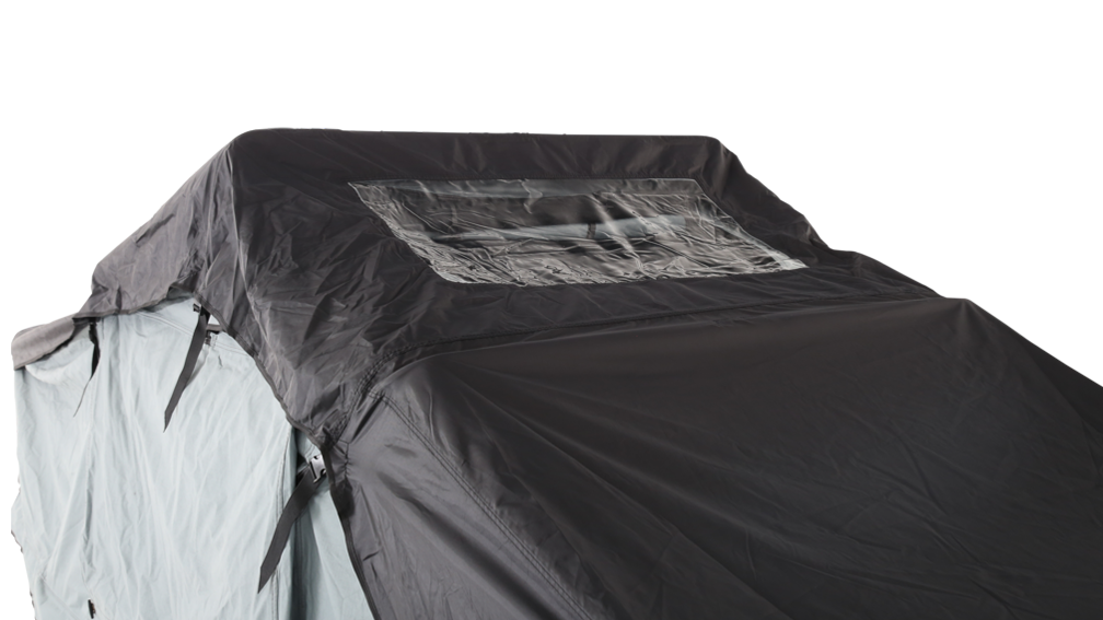 Body Armor Sky Ridge Pike 2 Rooftop Tent - Sleeps 3 Adults, Waterproof Polyester/Cotton Canvas - Includes Ladder & Mattress