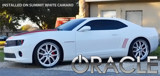 Oracle LED Side Marker Lights - Fits 2010-15 Chevrolet Camaro Tinted Amber/Red LEDs Set of 4