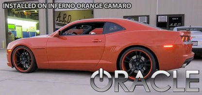 Oracle LED Side Marker Lights - Fits 2010-15 Chevrolet Camaro Tinted Amber/Red LEDs Set of 4