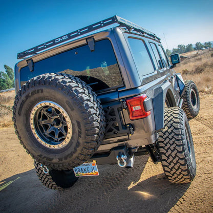 DV8 Offroad Black Steel Roof Rack Gutter Rail Mount Clamp-On Fit