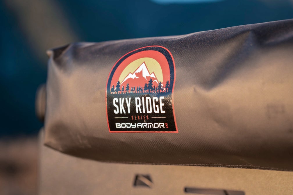Body Armor Sky Ridge 4.5' Awning - 420D Ripstop Polyester, Waterproof, UV-Resistant, Black Vinyl Cover