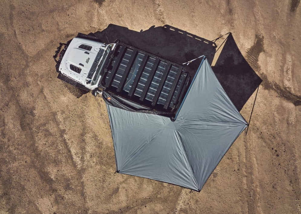 Body Armor Sky Ridge 270 Awning - Durable Rip-Stop Fabric, Heavy-Duty PVC Cover - Driver Side With Mounting Brackets