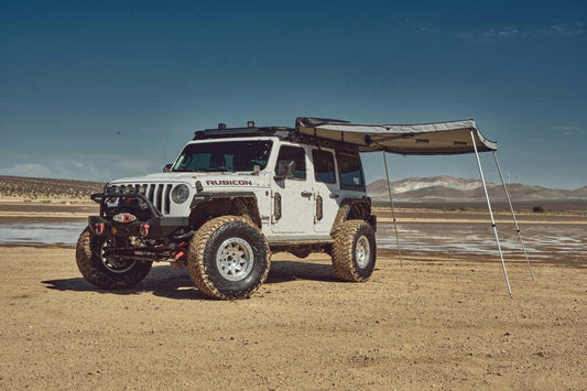 Body Armor Sky Ridge 270 Awning - Durable Rip-Stop Fabric, Heavy-Duty PVC Cover - Driver Side With Mounting Brackets