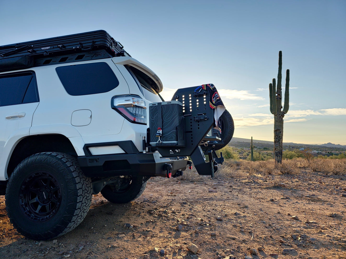 Body Armor Passenger Side Swingout - High-Quality Steel, Black Powder-Coated Finish - Fits 2010-2024 Toyota 4Runner Pro Series II Bumper