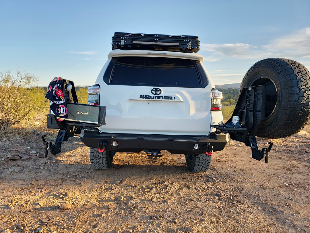 Body Armor Passenger Side Swingout - High-Quality Steel, Black Powder-Coated Finish - Fits 2010-2024 Toyota 4Runner Pro Series II Bumper