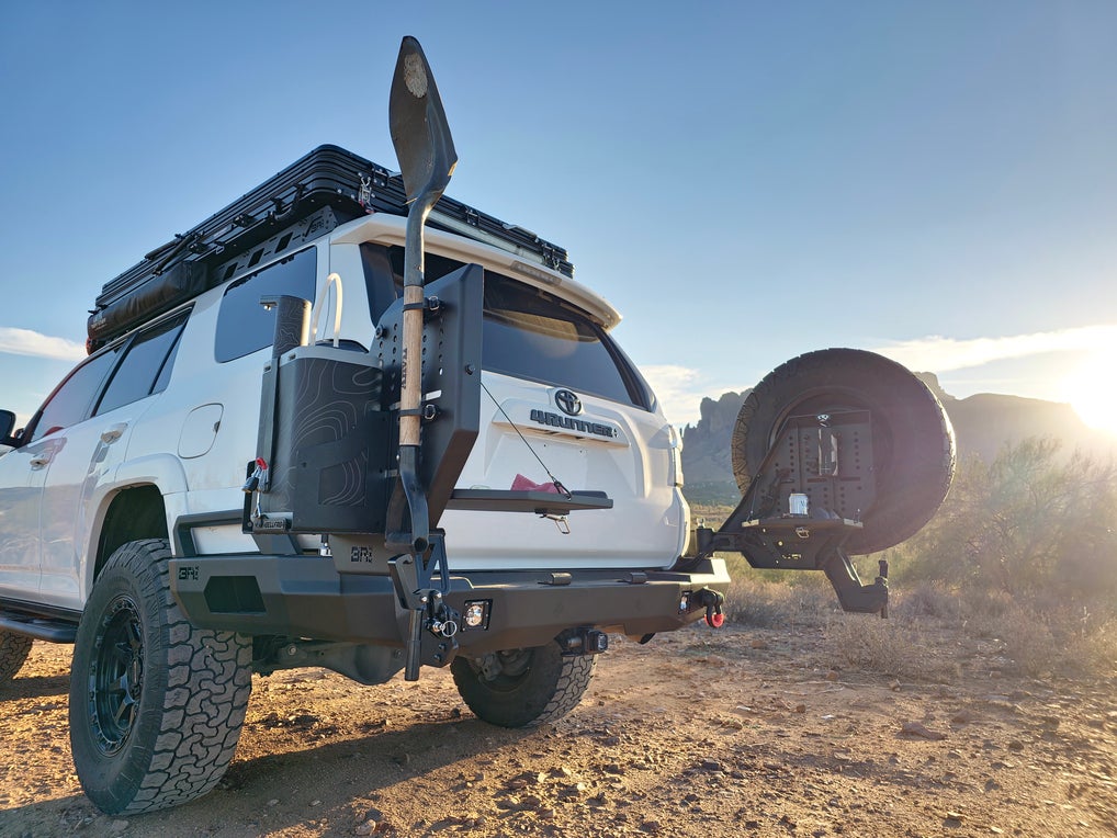 Body Armor Passenger Side Swingout - High-Quality Steel, Black Powder-Coated Finish - Fits 2010-2024 Toyota 4Runner Pro Series II Bumper