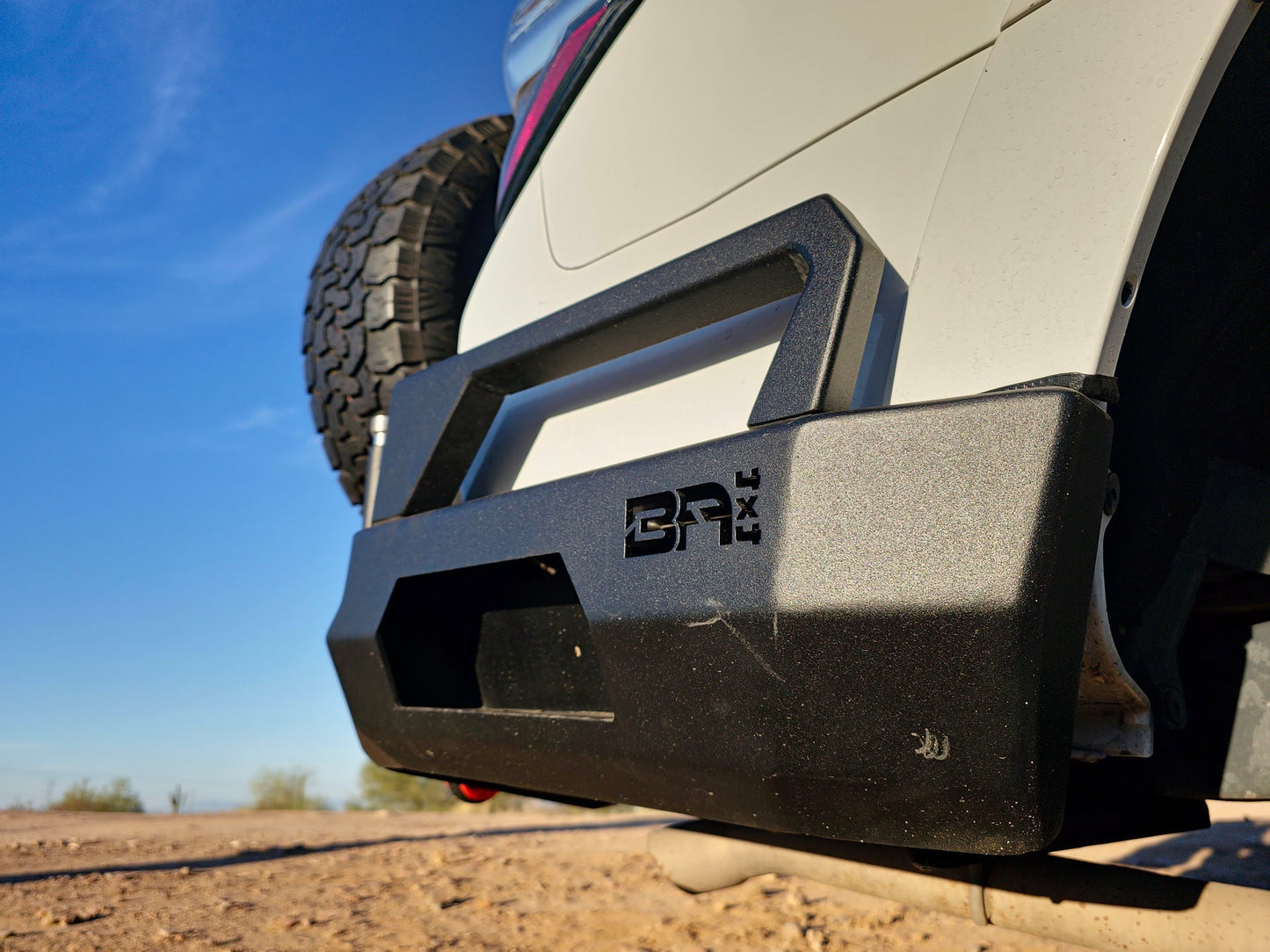 Body Armor Pro Series II Rear Bumper Swingout - High-Quality Steel, Black Powder-Coated Finish - Fits 2016-2023 Toyota Tacoma Driver Side