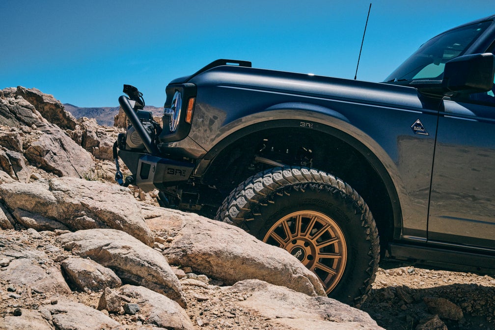 Body Armor Odyssey Fender Delete Kit - Full Wheel Well Coverage, Black Powder-Coated Steel - Fits 2021-2024 Ford Bronco