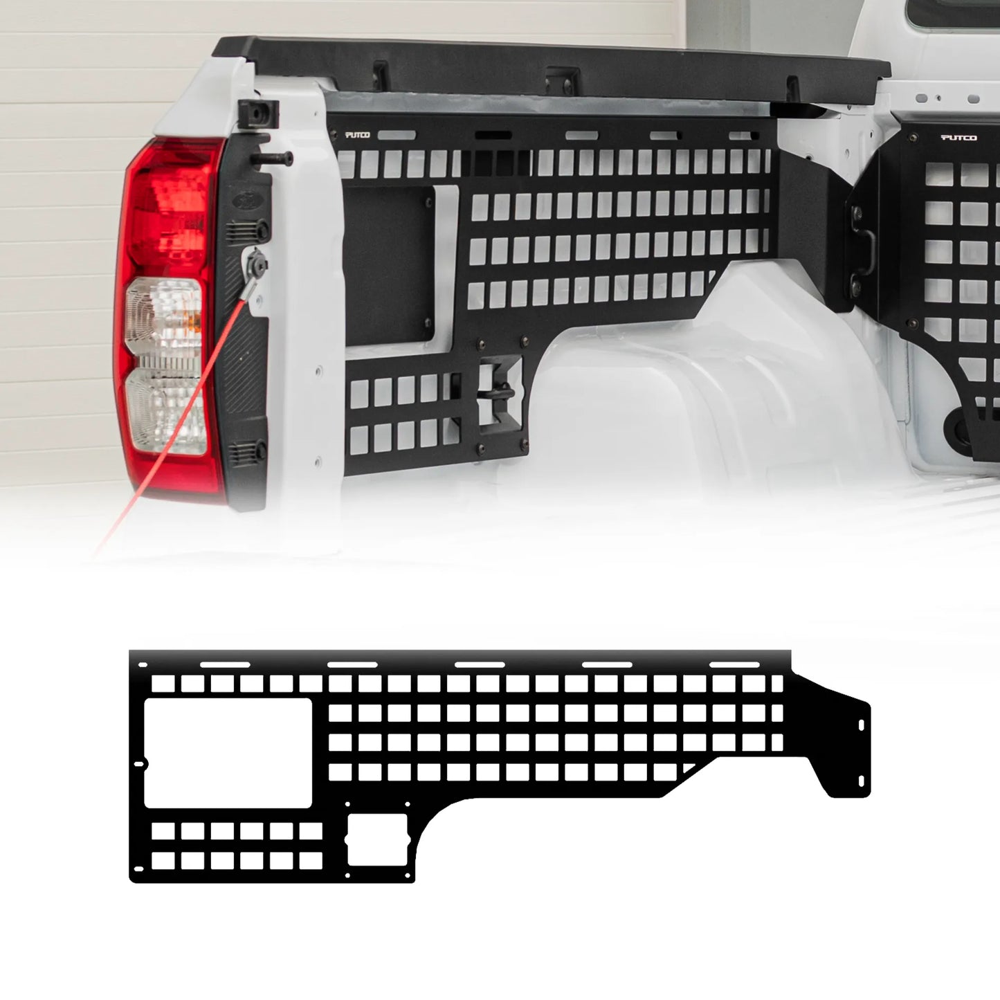 Putco Driver Side Truck Bed MOLLE Panel for Ford Ranger 2024–2026 - 5'1" Bed