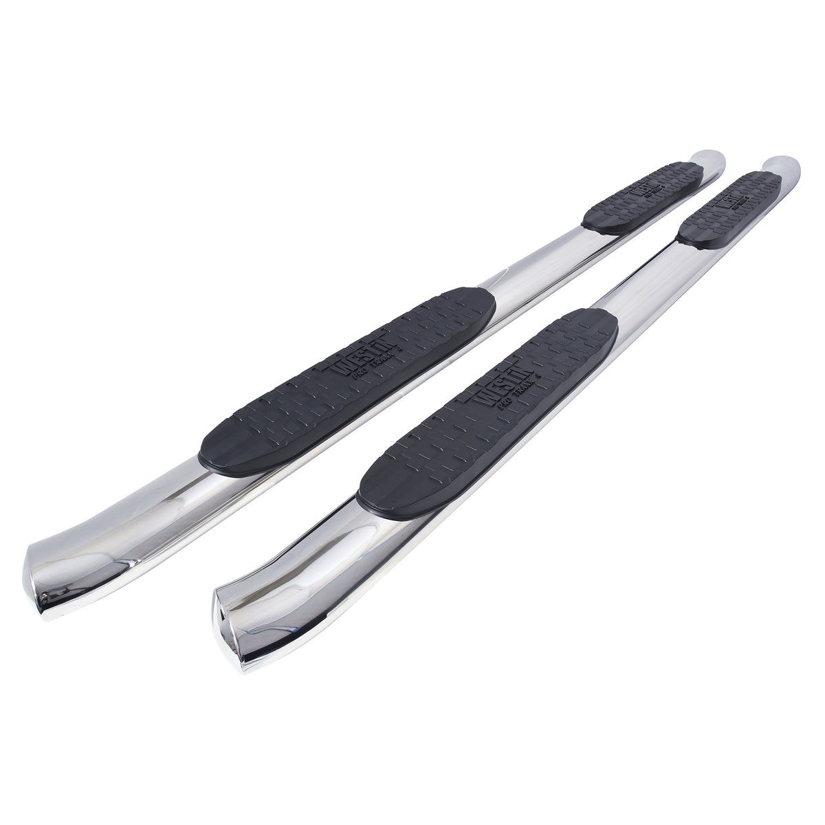 Westin PRO TRAXX 4" Oval Nerf Step Bars Polished Stainless – Fits 2005-23 Tacoma Double Cab