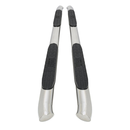 Westin PRO TRAXX 4" Oval Nerf Step Bars Polished Stainless – Fits 2005-23 Tacoma Double Cab
