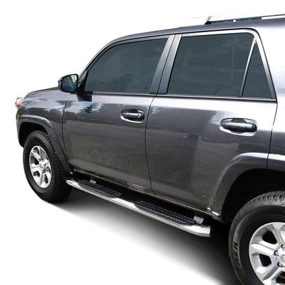 Westin PRO TRAXX 4" Oval Nerf Step Bars Polished Stainless – Fits 2014-24 4Runner