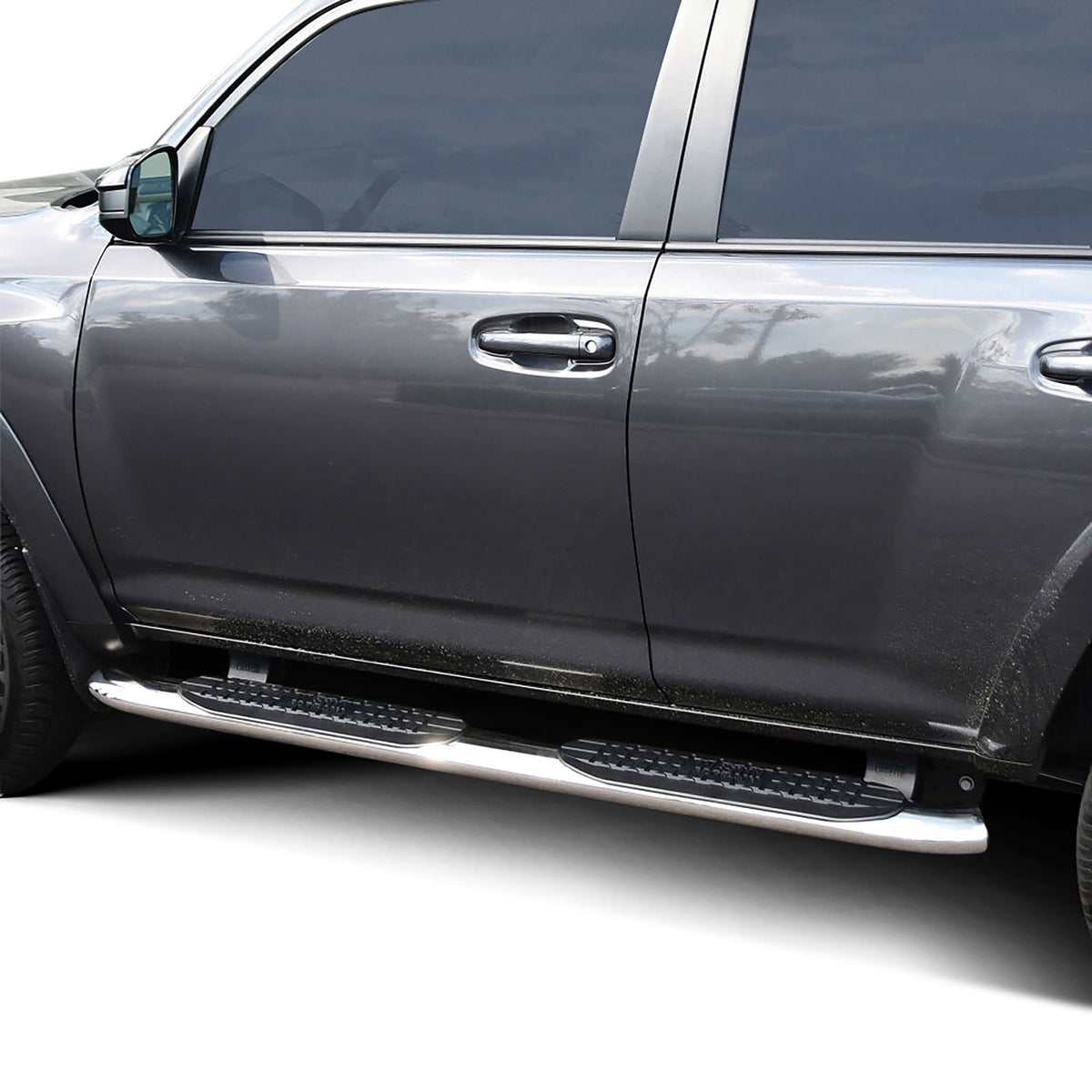 Westin PRO TRAXX 4" Oval Nerf Step Bars Polished Stainless – Fits 2014-24 4Runner